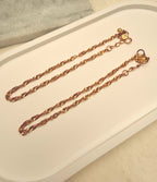 Anki Gold-Tone Chain Anklet | Bold Rope & Shimmering Twist Variants