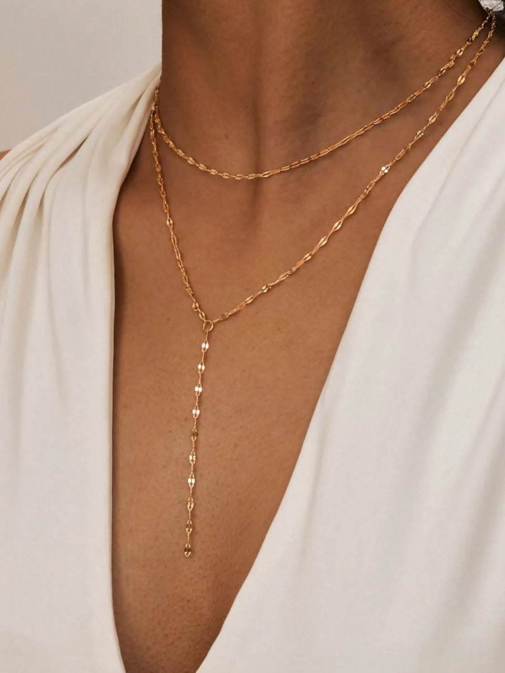 Simple Y-shaped Pendant Necklace