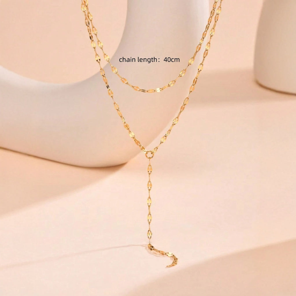 Simple Y-shaped Pendant Necklace