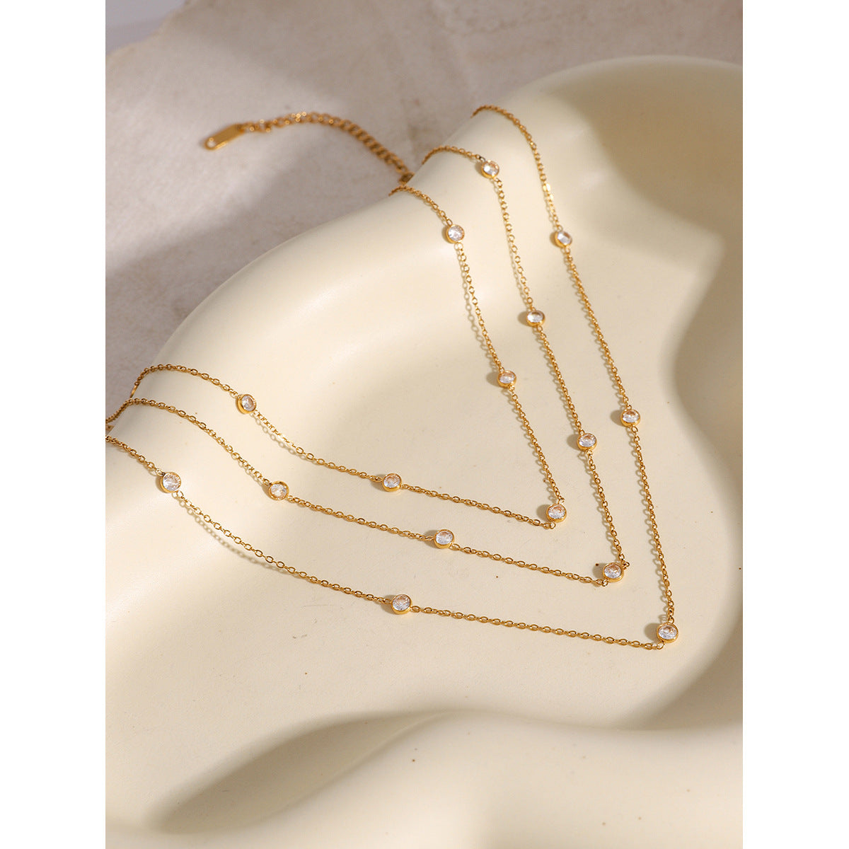 Three-layer Twin Necklace For Women
