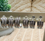 The Ascendant Pavé Earrings | Silver-Tone | SS and ZZ Variants